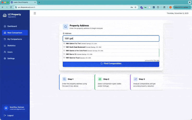Leads Cloud Property demo animation
